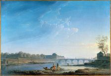 Quai des Tuileries, Pont-Royal, La Grenouillere, c1780. Creator: Alexandre Jean Noel