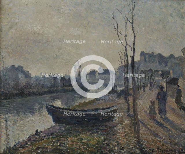 Quai du Pothuis bord de l'Oise, 1882. Creator: Pissarro, Camille (1830-1903).
