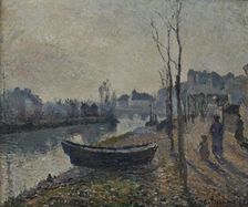 Quai du Pothuis bord de l'Oise, 1882. Creator: Pissarro, Camille (1830-1903)