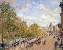 Quai Malaquais, Sunny Afternoon 1903. Creator: Pissarro, Camille (1830-1903)