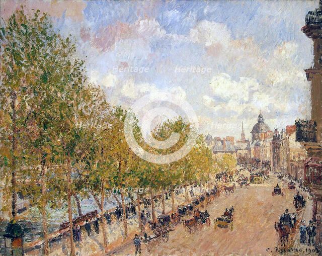 Quai Malaquais, Sunny Afternoon', 1903. Creator: Pissarro, Camille (1830-1903).