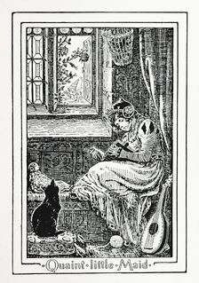 Quaint little Maid, 1894. Creator: Gertrud M. Bradley