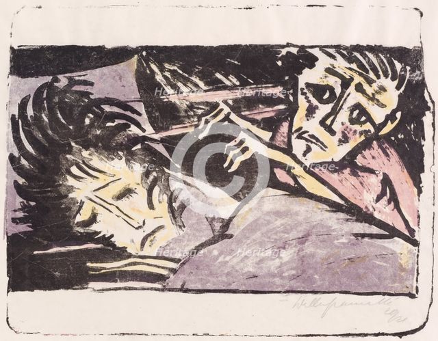 Qual (Torment), 1920/1921. Creator: Walter Gramatté.