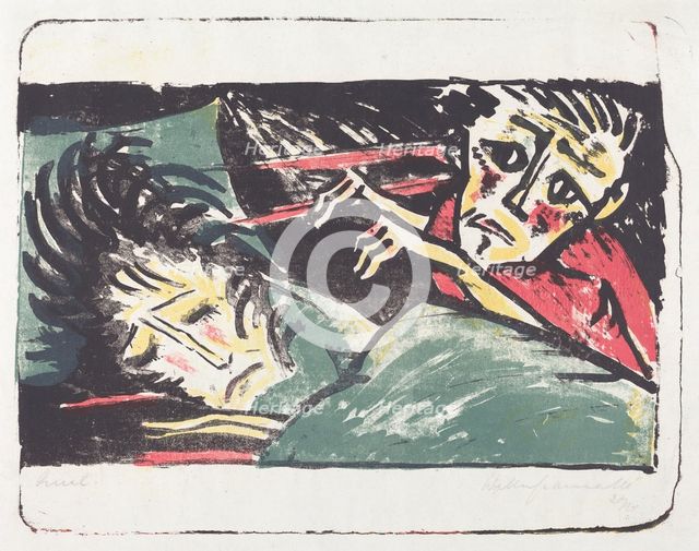 Qual (Torment), 1920/1921. Creator: Walter Gramatté.