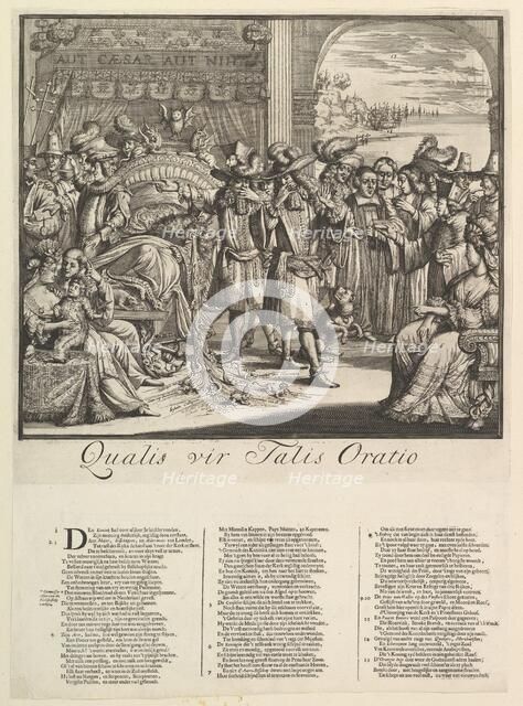 Qualis vir Talis Oratio.n.d. Creator: Romeyn de Hooghe.
