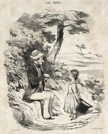 Quand on a un père farceur, 1848. Creator: Honore Daumier