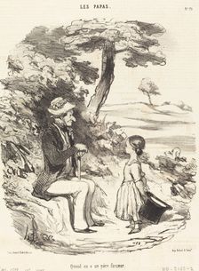 Quand on a un père farceur, 1848. Creator: Honore Daumier