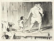 Quand les enfants ont été bien sages..., 1840. Creator: Honore Daumier