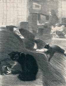 Quand Nous Serons Vieux from Chansons De Femmes, 1897, (1898). Artist: Theophile Alexandre Steinlen