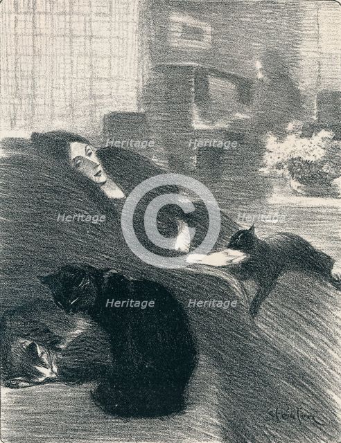 Quand Nous Serons Vieux from Chansons De Femmes, 1897, (1898). Artist: Theophile Alexandre Steinlen