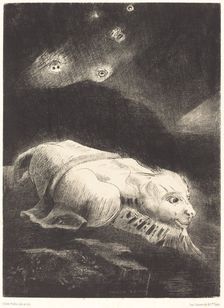 Quand s'eveillait la Vie au Fon de la matiere obscure (When life was awakening..., 1883. Creator: Odilon Redon