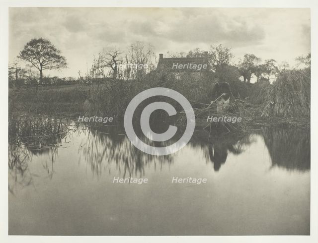 Quanting the Gladdon, 1886. Creator: Peter Henry Emerson.
