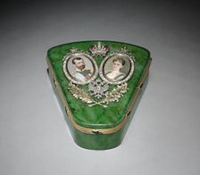 Quasi-Triangular Box, c. 1895. Creator: Karl Karlovitch Hahn (Russian), firm of