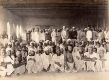 Quarantine area, during bubonic plague outbreak, Karachi, India, 1897. Creator: Unknown