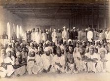 Quarantine area, during bubonic plague outbreak, Karachi, India, 1897. Creator: Unknown