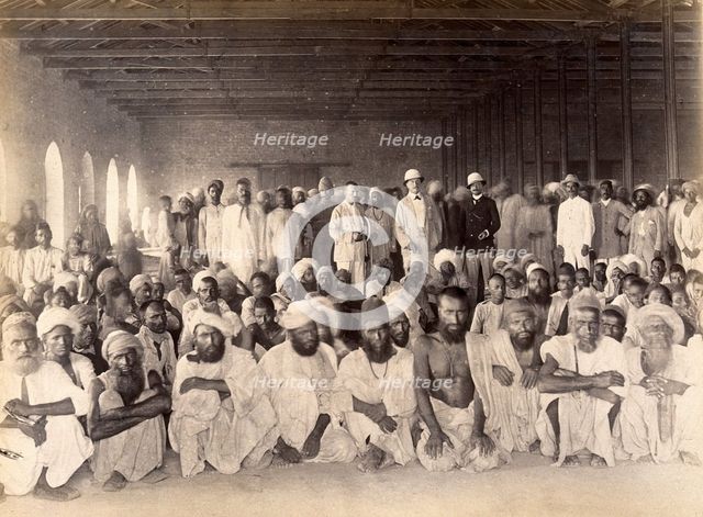 Quarantine area, during bubonic plague outbreak, Karachi, India, 1897. Creator: Unknown.
