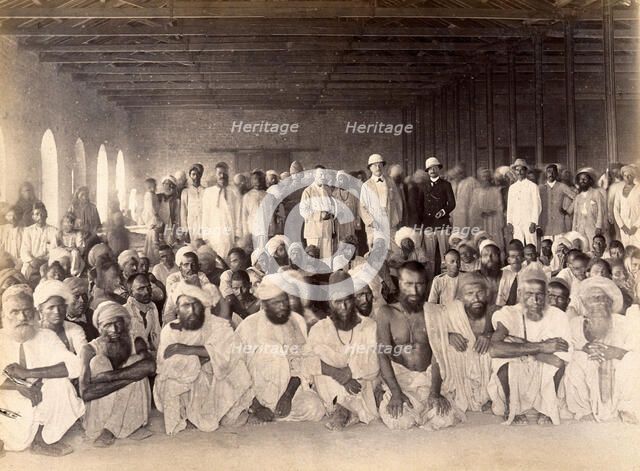 Quarantine area, during bubonic plague outbreak, Karachi, India, 1897. Creator: Unknown.