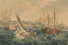 Quarantine, Staten Island, 1833. Creator: William James Bennett