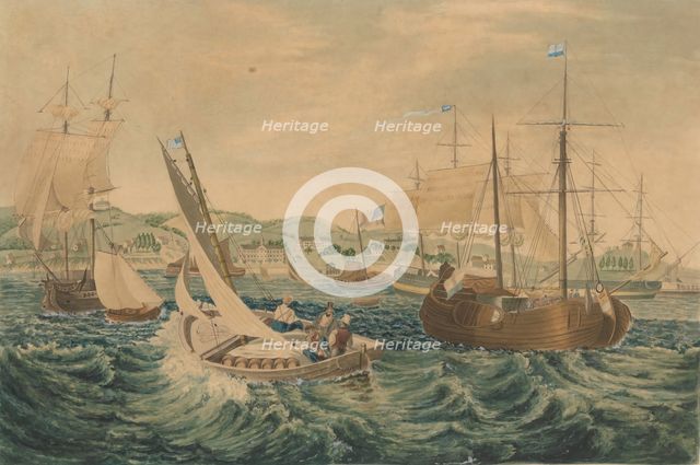 Quarantine, Staten Island, 1833. Creator: William James Bennett.