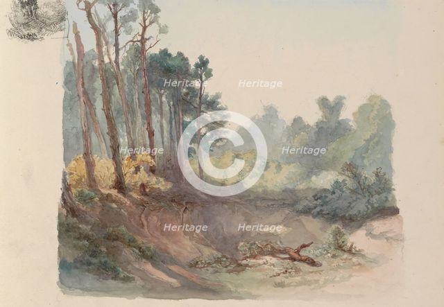 Quarry near the Hemelschen Berg in Oosterbeek, 1864-c. 1865. Creator: Maria Vos.