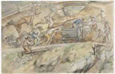 Quarry at Pontresina, 1869. Creator: Jozef Israels