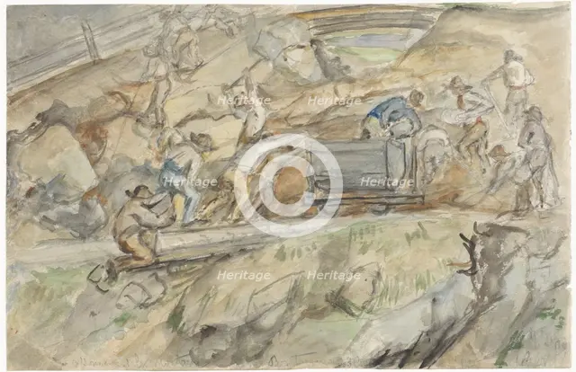 Quarry at Pontresina, 1869. Creator: Jozef Israels.