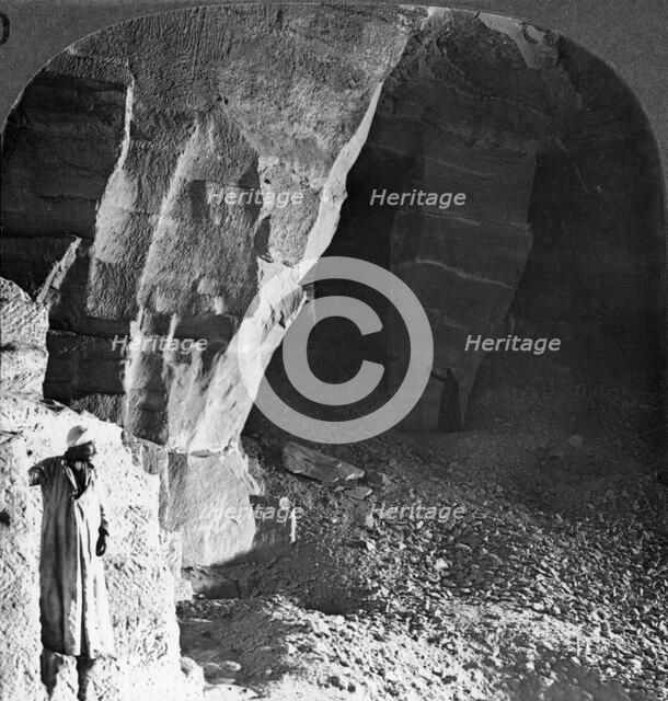 'Quarry chambers of Masara, Egypt', 1905.Artist: Underwood & Underwood