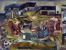 Quarry Farm, Wiltshire, c1937. Creator: Frances Hodgkins