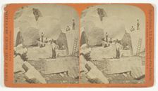 Quarrying Granite for Mormon Temple, 1870/78. Creator: William H. Jackson