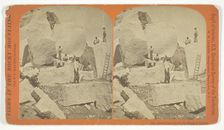Quarrying Granite for Mormon Temple, 1870/78. Creator: William H. Jackson