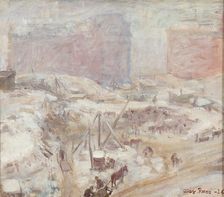 Quarrying in Töölö, 1926. Creator: Alex Rapp