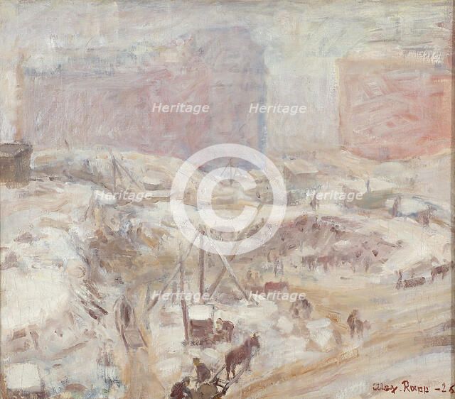 Quarrying in Töölö, 1926. Creator: Alex Rapp.