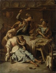 Quarrel of Gamblers, 1750. Creator: Domenico Maggiotto