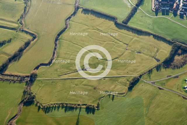 Quarrendon II deserted medieval village, Buckinghamshire, 2022. Creator: Damian Grady.