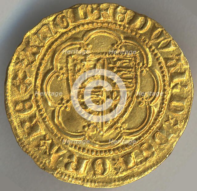 Quarter Noble of Edward III (r. 1327-77), British, 1327-77. Creator: Unknown.