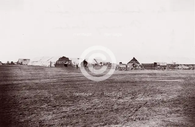 Quartermaster and Ambulance Camp, Brandy Station, Virginia, 1861-65. Creator: Tim O'Sullivan.