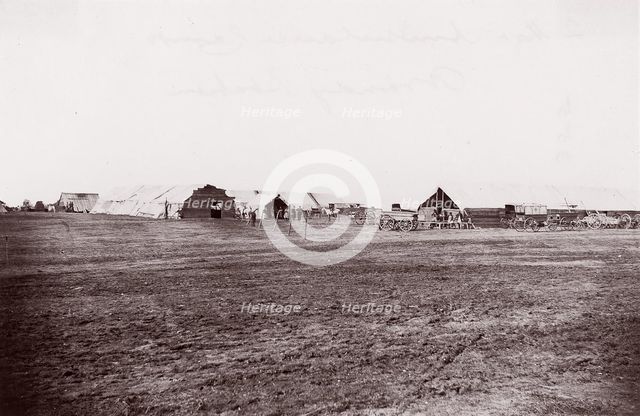 Quartermaster and Ambulance Camp, Brandy Station, Virginia, 1861-65. Creator: Tim O'Sullivan.