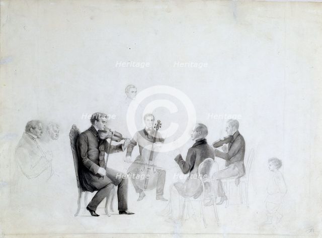 'Quartet', 1840s.  Artist: Anon