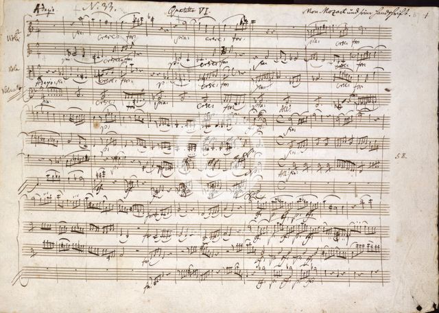 Quartetto VI, 1785.  Creator: Mozart.