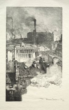 Quartier des Gobelins, 1889. Creator: Auguste Louis Lepère (French, 1849-1918)