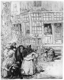 Quartier Juif a Amsterdam c1870-1910 (1924). Artist: Auguste Lepere