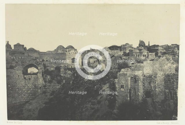 Quartier Occidental, Jérusalem; Palestine, 1849/51, printed 1852. Creator: Maxime du Camp.