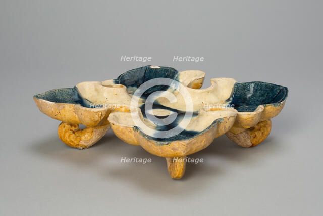 Quatrefoil Footed Dish, Tang dynasty (618-907), first half of 8th century. Creator: Unknown.