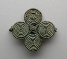 Quatrefoil spiral fibula (garment pin), 7th century BCE. Creator: Unknown