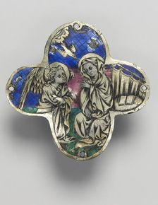 Quatrilobed Plaque: The Annunciation, c. 1350-1400. Creator: Unknown