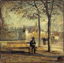 Quay of the Hotel-de-Ville seen from Ile de la Cite, 1896. Creator: Paul Schaan