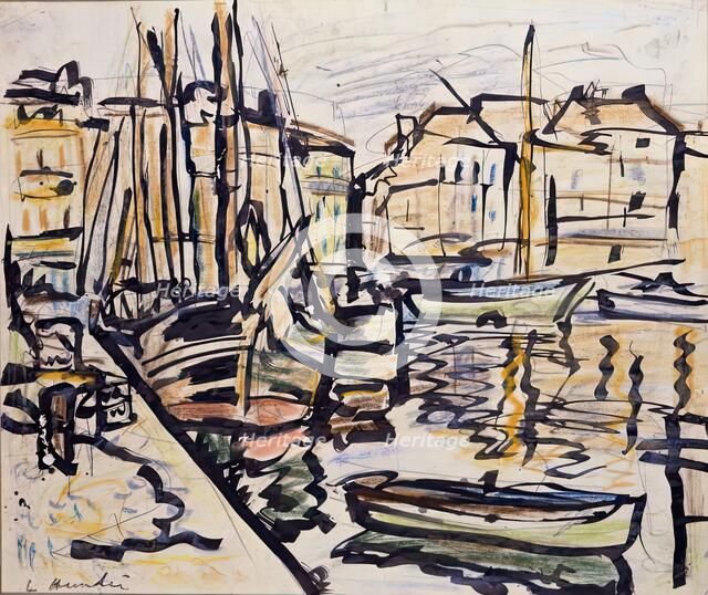 Quayside, 1925-1931. Creator: George Leslie Hunter.