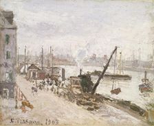 Quayside at Le Havre, 1903. Artist: Camille Pissarro