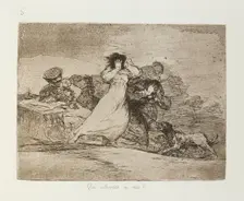 Qué alboroto es este?; Los Desastres de la Guerra, Madrid 1863. Creator: Francisco Goya