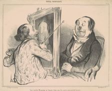 Que diable Monsieur ne bougez donc pas les mains, vous perdez la pose, 19th century. Creator: Honore Daumier